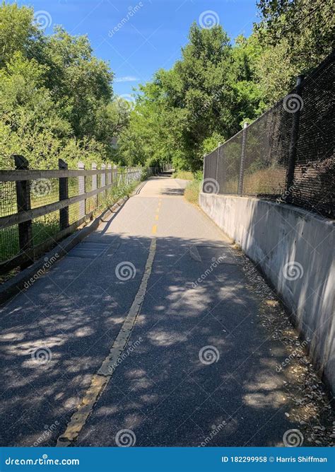 Stevens Creek Trail stock photo. Image of path, wall - 182299958