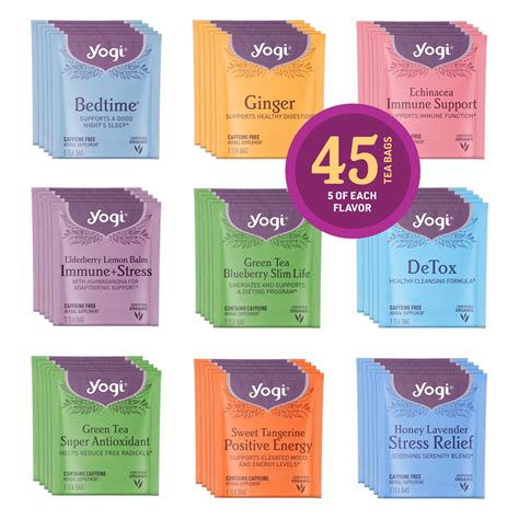 Snapklik.com : Favorites Yogi Tea Organic Sampler Gift Box - Assorted ...