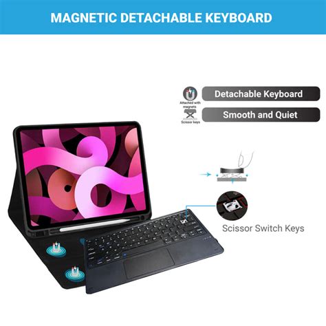 TECPHILE 632T Bluetooth Wireless Keyboard with Touchpad | Concept Kart
