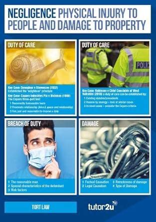 Principles of Tort Law - A Level Law Classroom Poster Set : Amazon.in ...