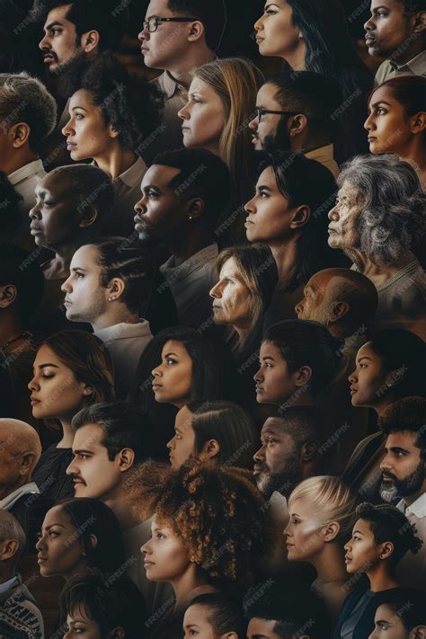 100 People Standing Together 的图像结果