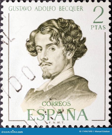 Gustavo Adolfo Becquer, a Spanish Romanticist Poet Editorial Image ...