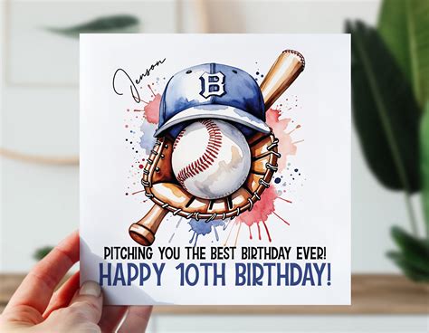 Baseball Ornaments For Boys PERSONALISED BIRTHDAY CARD Wrestling Son ...