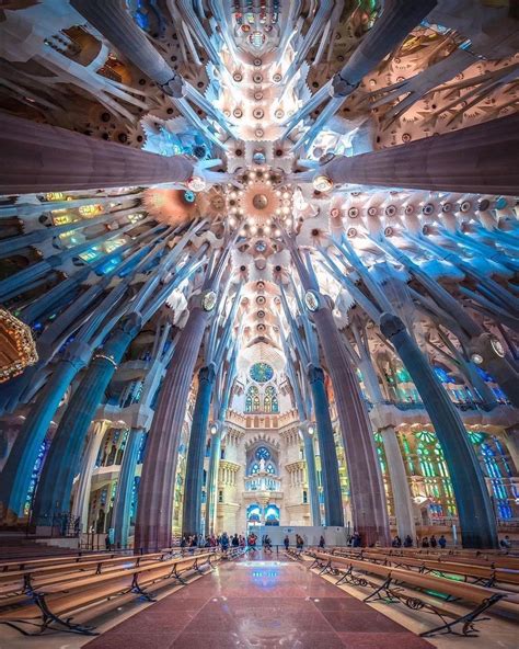 Sagrada Familia Interior Ceiling