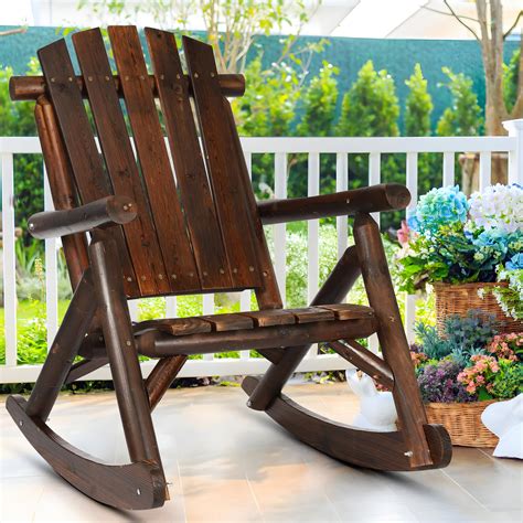 Outdoor Wooden Rocking Chairs Lily Rocking Chair | Wooden Garden