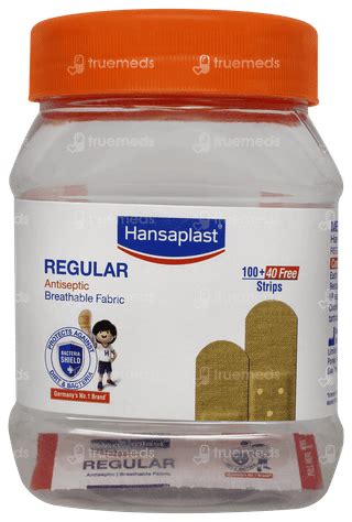 Hansaplast Regular Antiseptic 100 40 Free Strips - Uses, Side Effects ...