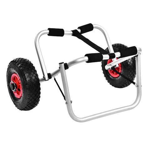 Buy Folding Kayak Cart, Wheel Canoe Kayak Aluminum Alloy Boat Trolley ...
