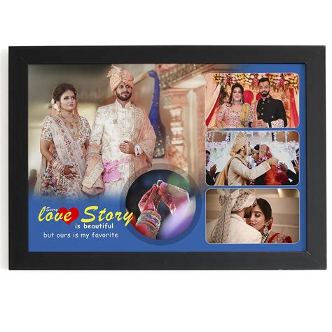 DazzlingKart Personalized Gifts for Anniversary Photo Frames(4 Photos ...