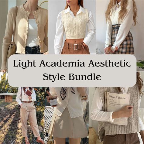 Buy Light Academia Aesthetic Style Bundle, Personalized Thrift Bundle ...