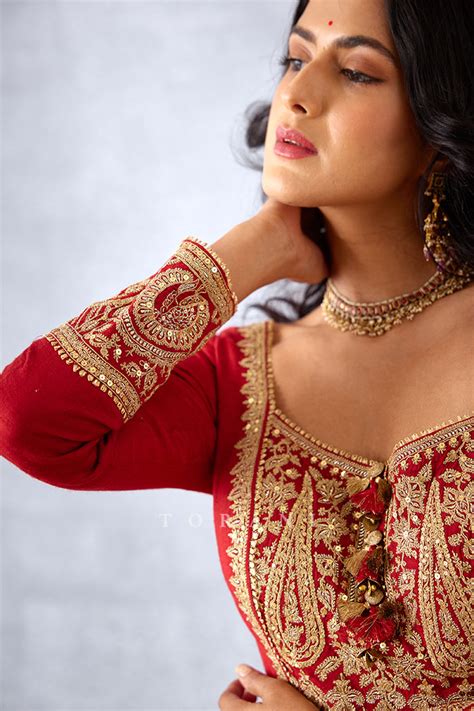 Sindoori Ahana Anarkali Set – Torani India