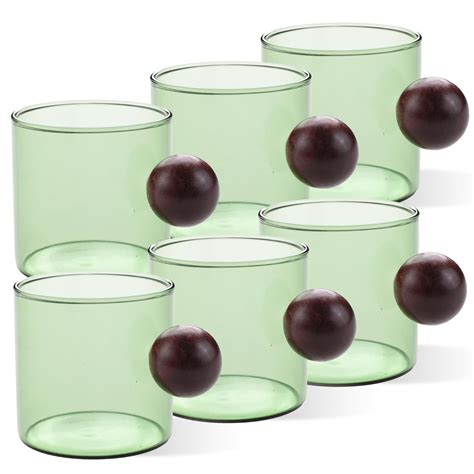 Gleevers Borosilicate Tea Cups Set of 6 Coffee Mug Cute Gifts ...