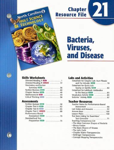 North Carolina Holt Science & Technology Chapter 21 Resource File ...