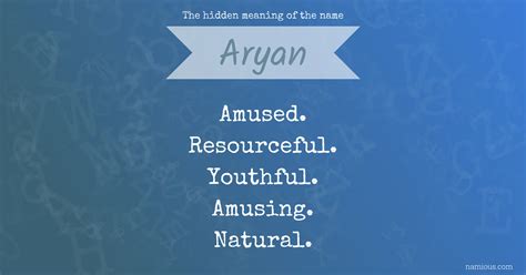 The hidden meaning of the name Aryan | Namious