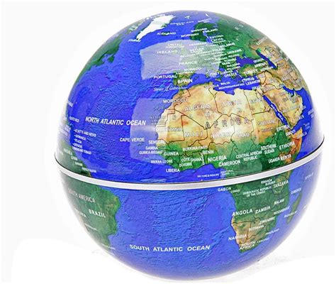 Buy Senders Floating Globe with LED Lights C Shape Magnetic Levitation ...