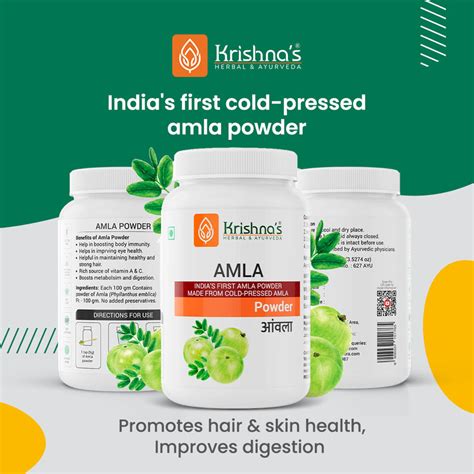 Buy Amla Powder Online In India | Krishna's Ayurveda – Krishna's Herbal ...
