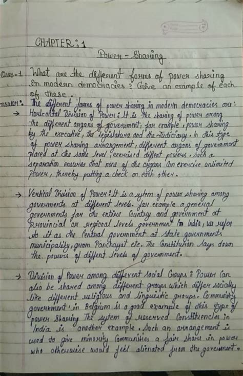 Quss 1 . What are the defferint forms of power sharing in modern democrac..