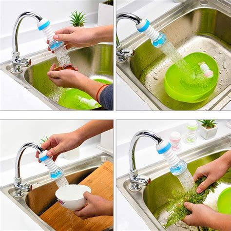 Kitchen Faucet Bath Shower Anti Splash Filter Tap Water-saving Device ...