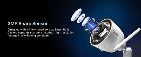 Qubo Smart Outdoor 3MP [2K] WiFi Bullet Camera by Hero Group | Color ...