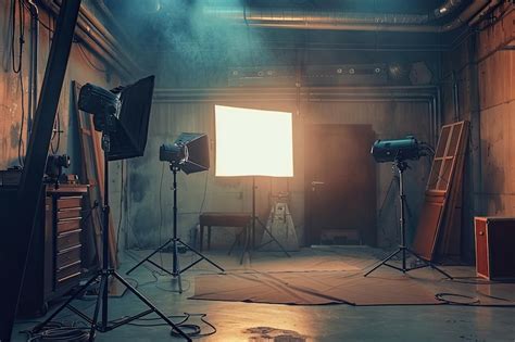 Studio lighting setup with softbox | Premium AI-generated image