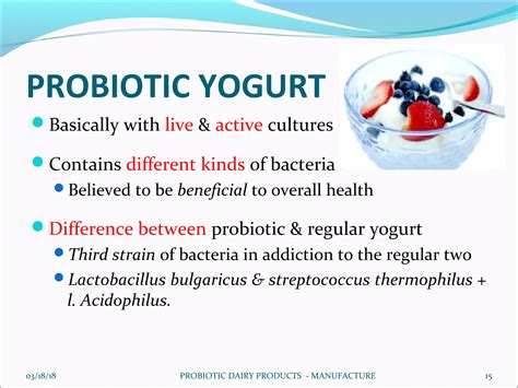 Probiotic dairy products manufacture | PPS