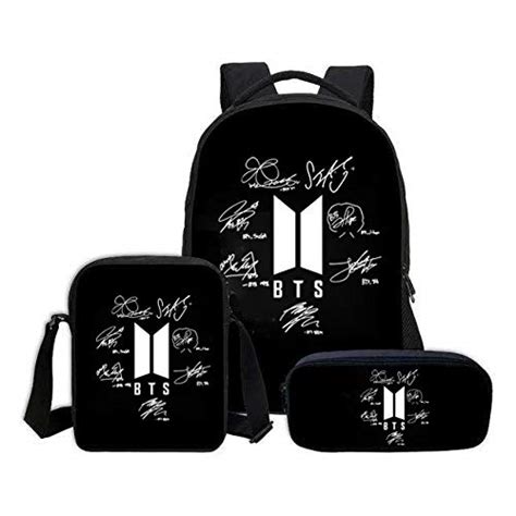 Buy HeartInk® BTS Bangtan Boys KPOP Theme Fan Art Laptop Bag Casual ...