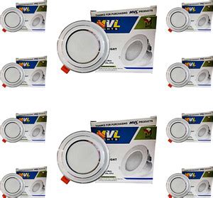 MVL 9 Watt Decorative LED Round Ceiling Light, With Warranty Recessed ...
