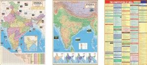 ENGLISH MAPS INDIA (Both Political, Physical Map & Constitution of ...