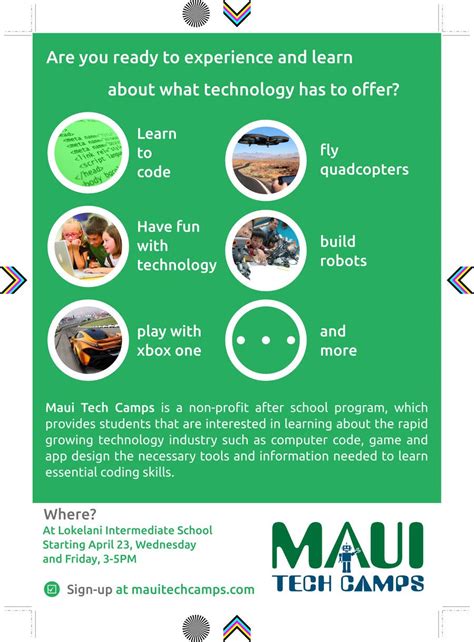 Entry #18 by OSuKaRu5 for Design a Flyer for Maui Tech Camps | Freelancer