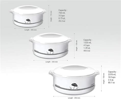 Milton Treat Insulated Stainless Steel Casserole Set India | Ubuy