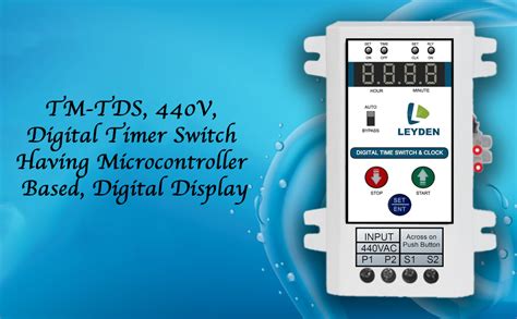 LEYDEN® TM-CLKDSWL 440V Digital Timer Switch with Water Level Float ...