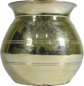 Flipkart.com | sai metal store Brass Kalash Heavy Weight For Pooja ...