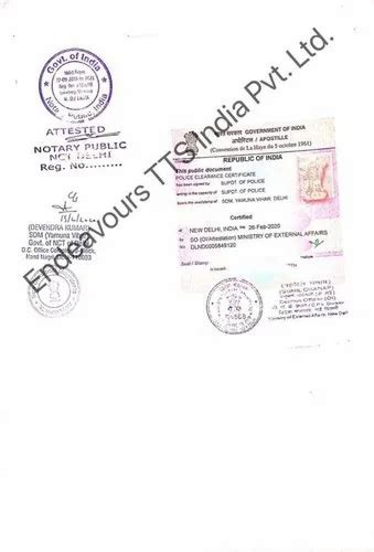 PCC Attestation Service - Police Clarence Certificate Attestation ...