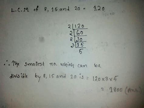 find the smallest square number that is divisible by each of the number ...