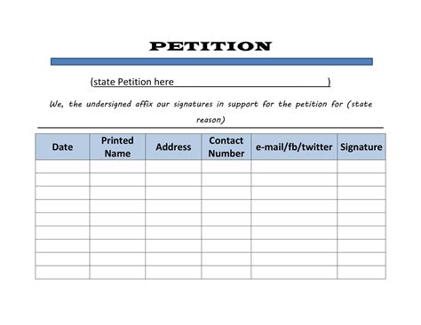 Image result for Example of Petition Format