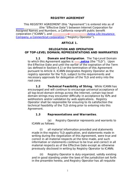 .aetna Registry Agreement Doc Template | pdfFiller