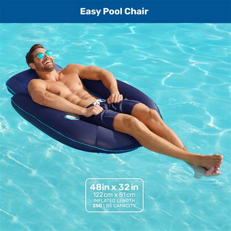 Easy Pool Chair | Oversized Inflatable Pool Float - Aqua Leisure