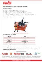 Pipe Threading Machines - Electric Pipe Threading Machine - Beaver 50 ...
