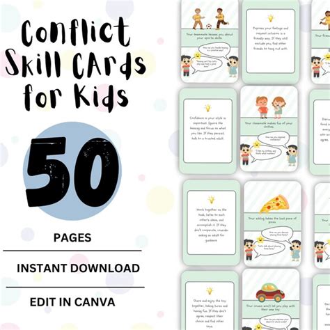 Kids Conflict Resolution Cards - Etsy