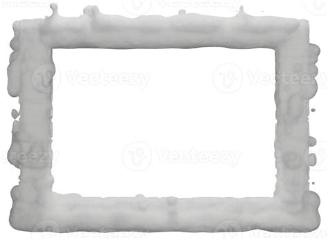 A white snow square frame 56860039 PNG