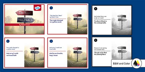 Road Not Taken Analysis Flash Cards | Twinkl USA
