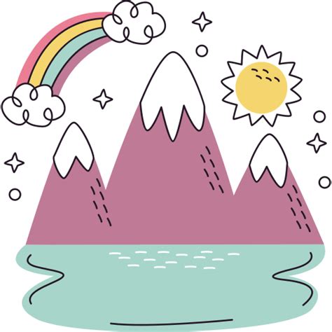 Mountain Stickers - Free nature Stickers