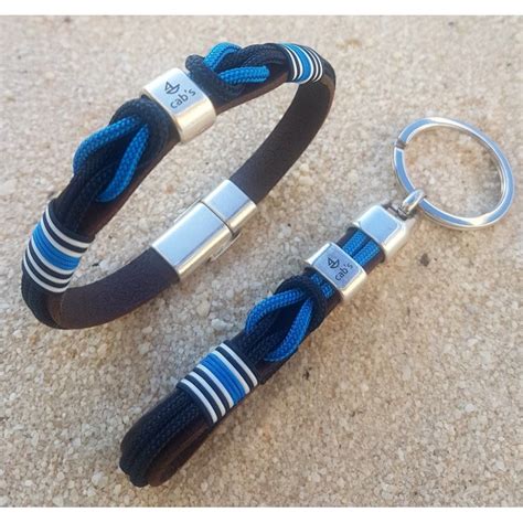 CONJUNTO NÁUTICO NAUTIC, conjunto con cuero, cabo navy y turquesa y ...