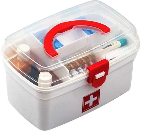 Nitron Plastic Rectangular Medicine Box,Multi Purpose Box First Aid Kit ...