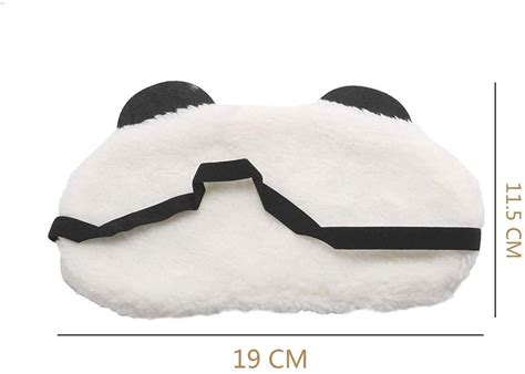 Electomania Cute cartoon panda sleep mask white -(Random style ...