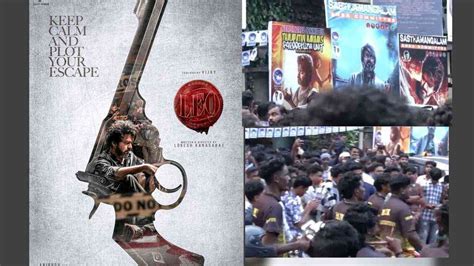 Leo movie: Thalapathy Vijay's Fans Celebrate Outside Theaters in Kerala ...