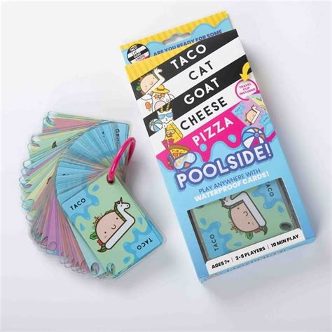 "Taco Cat Goat Cheese Pizza" Card Game Is Now Waterproof for Poolside Fun