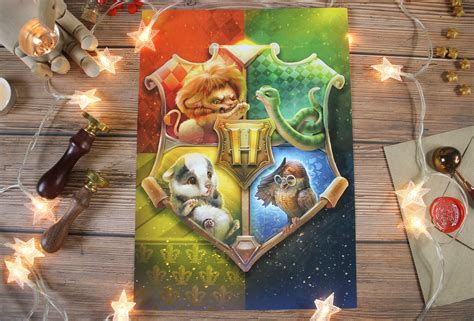 Buy Hogwarts Crest Cute Babies Print Online in India - Etsy