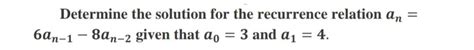 Image result for Solved Recurrence Relation