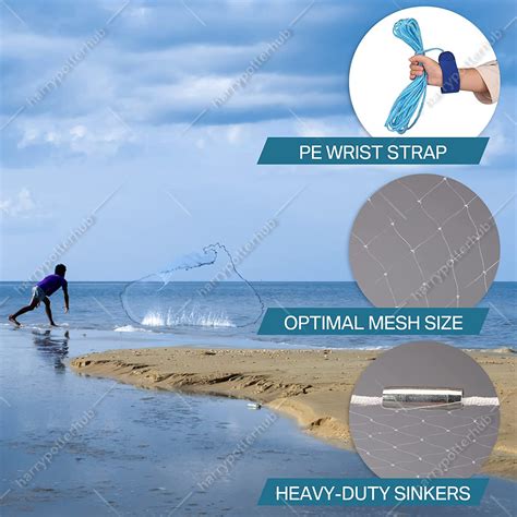 4/5/6/7/8Ft Radius Fishing Cast Net Bait Easy Throw | Ubuy India