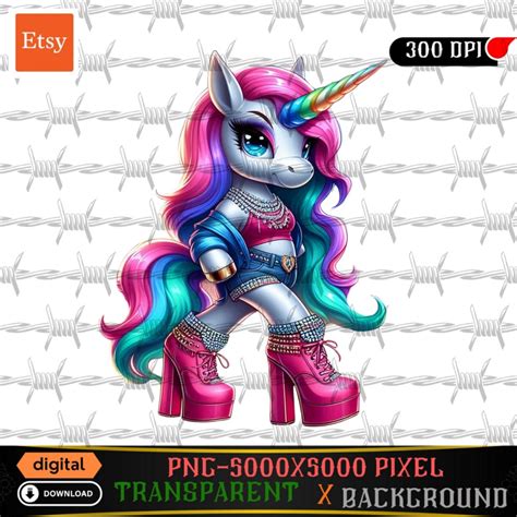 Cute Unicorn Girl Unicorn Urban Trap Designs Wacky Fan Art Instant ...